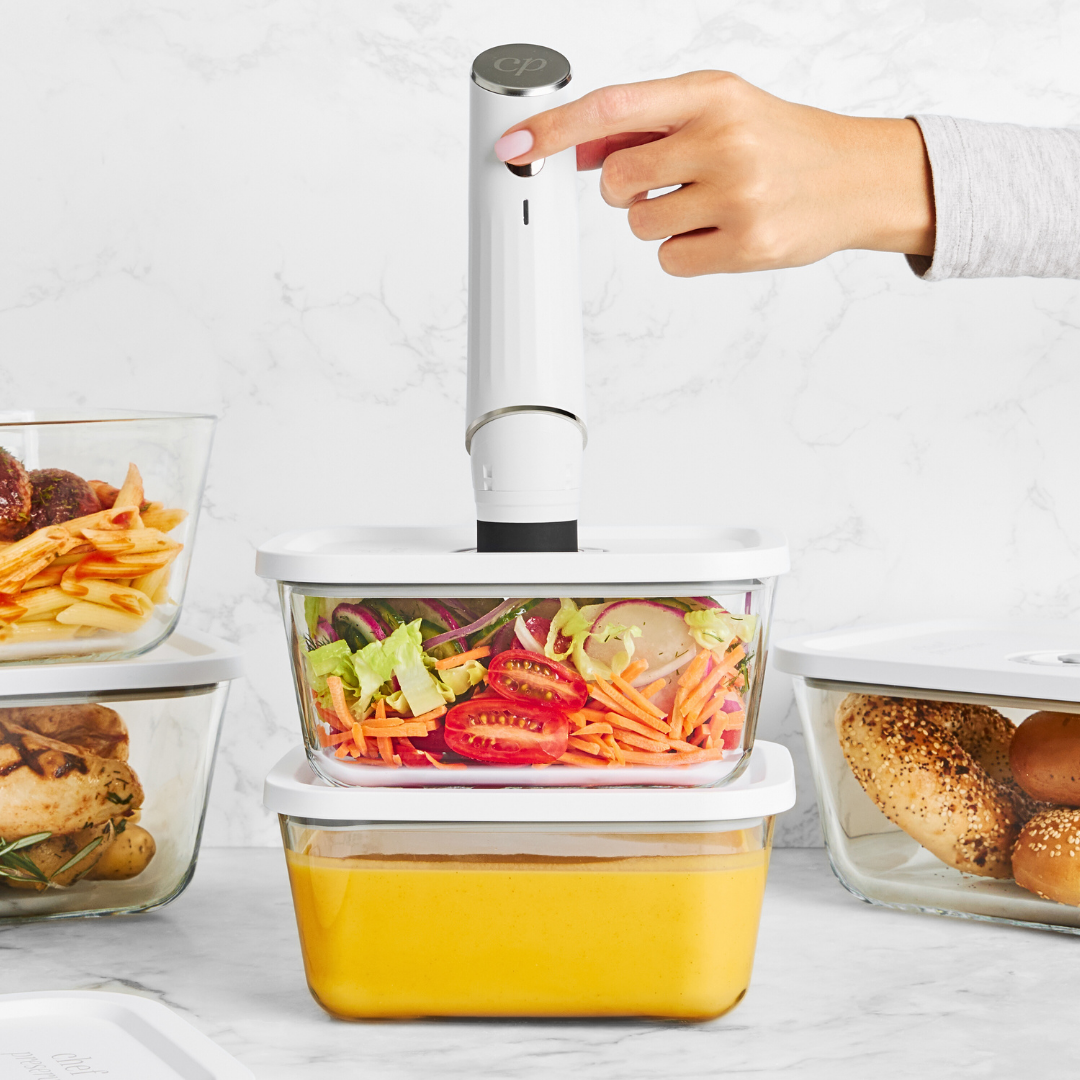 Chef Preserve Meal Prep Glass Vacuum Containers